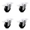 Service Caster 4 Inch Phenolic Swivel Top Plate Caster Set with Total Lock Brake SCC-TTL20S414-PHR-4 - alternate 1